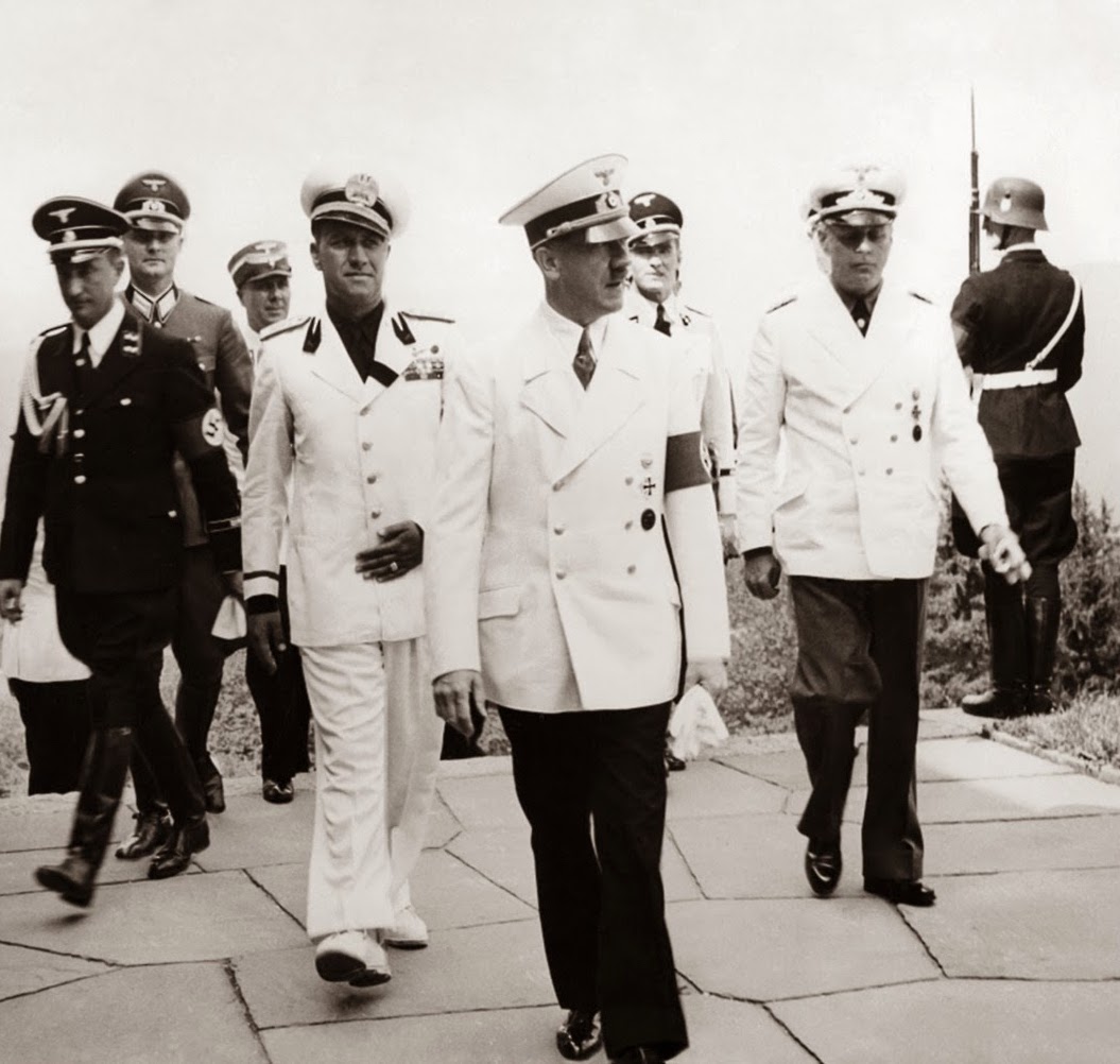 Adolf Hitler with Italian officials, from August 1939
